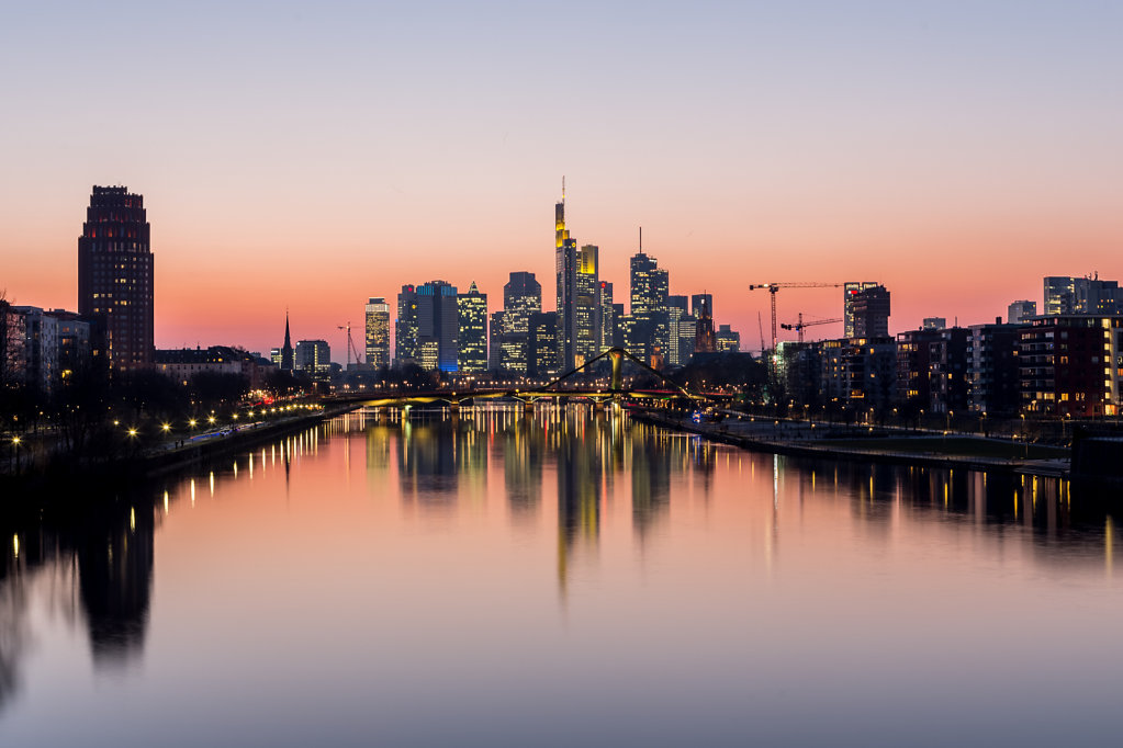 Frankfurt at Sunset